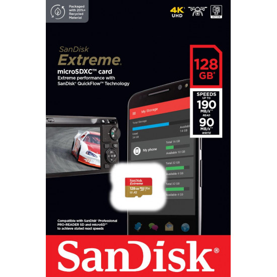 MEMORY MICRO SDXC 128GB UHS-I/W/A SDSQXAA-128G-GN6MA SANDISK