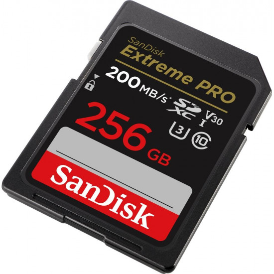 Extreme Pro SDXC 256GB 200/140 MB/s V30 UHS-I