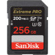 SanDisk Extreme PRO 256GB SDXC Memory Card + 2 years RescuePRO Deluxe up to 200MB/s & 140MB/s Read/Write speeds, UHS-I, Class 10, U3, V30, EAN: 619659188658