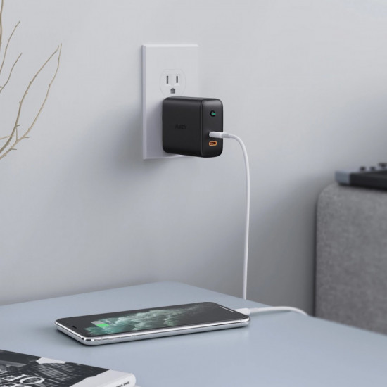 AUKEY PA-D2 Wall Charge r 2xUSB-C PD Power Deli