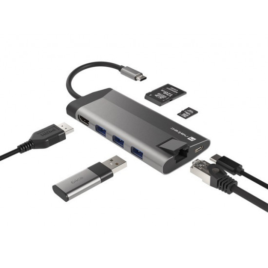 Multi Port Fowler Plus USB-C PD, 3x USB 3.0