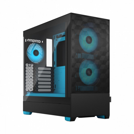 PC case Pop Air TG Clear Tint RGB cyan core