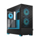 PC case Pop Air TG Clear Tint RGB cyan core