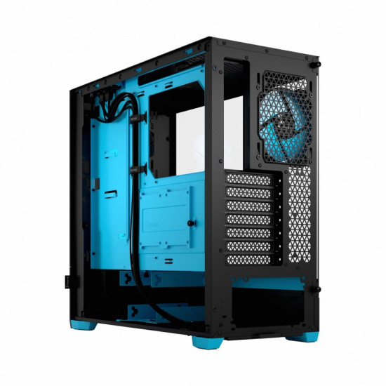 PC case Pop Air TG Clear Tint RGB cyan core