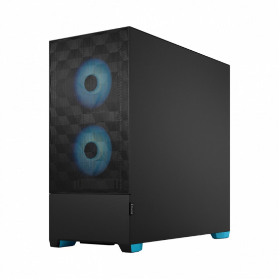 PC case Pop Air TG Clear Tint RGB cyan core