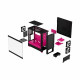 PC case Pop Air TG Clear Tint RGB magenta core