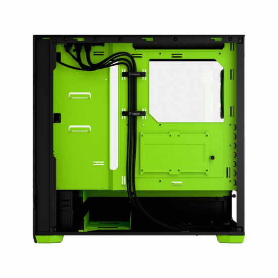 PC case Pop Air TG Clear Tint RGB green core