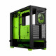 PC case Pop Air TG Clear Tint RGB green core