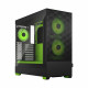 PC case Pop Air TG Clear Tint RGB green core