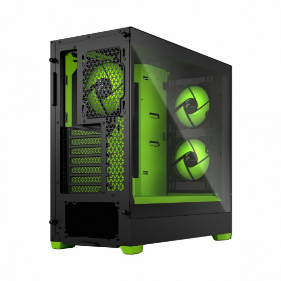 PC case Pop Air TG Clear Tint RGB green core