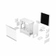 PC case Pop Silent TG Clear Tint white