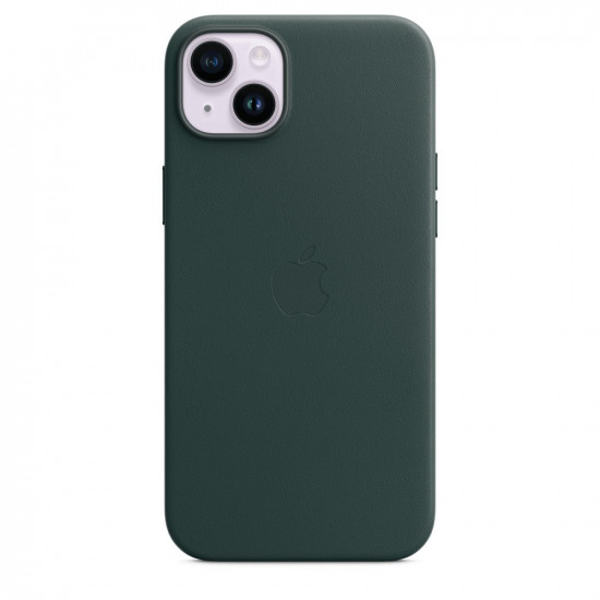 Case iPhone 14 Plus leather Forest green