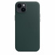 Case iPhone 14 Plus leather Forest green