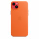 Case iPhone 14 Plus leather Orange