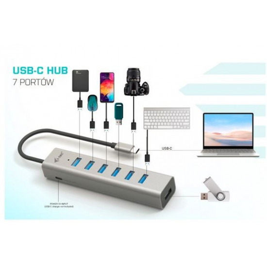 Hub USB-C Charging Metal HUB 7 Port