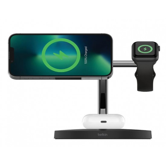 BOOST CHARGE PRO 3-in-1 wireless charging cradle MagSafe black