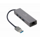 USB-AM to LAN GbE Hub 3xUSB 3.0