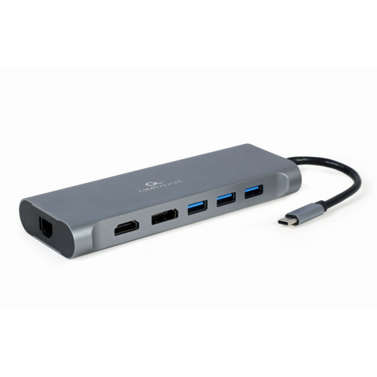 USB-C Hub HDMI DP GbE 4 xUSB 3.1 USB-C PD aud c