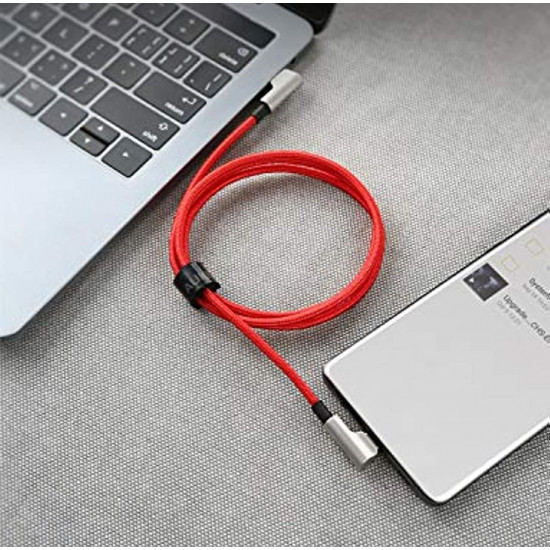 AUKEY CB-CMD37 Red OEM USB C - USB C Nylon Cab