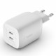 65W DUAL USB-C GAN WALL PPS White