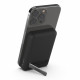 Magnetic Wireless Power Bank with stand black