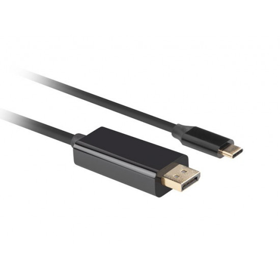 Cable USB-C(M)->Displayport(M) 1.8M 4K 60HZ black