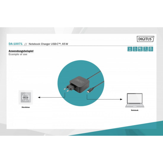 Notebook Charger USB-C DA-10071