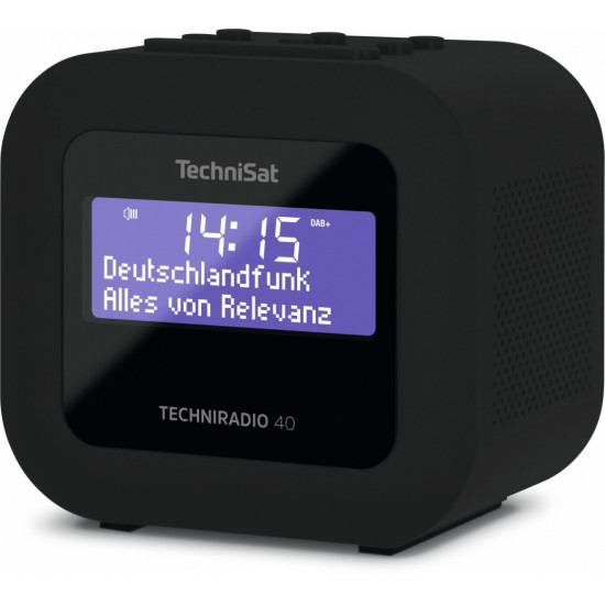 Radio clock Techniradio 40 DAB+/FM black