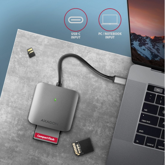 AXAGON CRE-S3C, USB-C 3 .2 GEN 1 external card