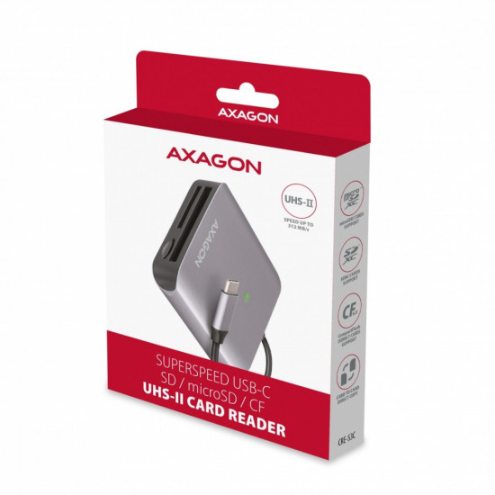 AXAGON CRE-S3C, USB-C 3 .2 GEN 1 external card