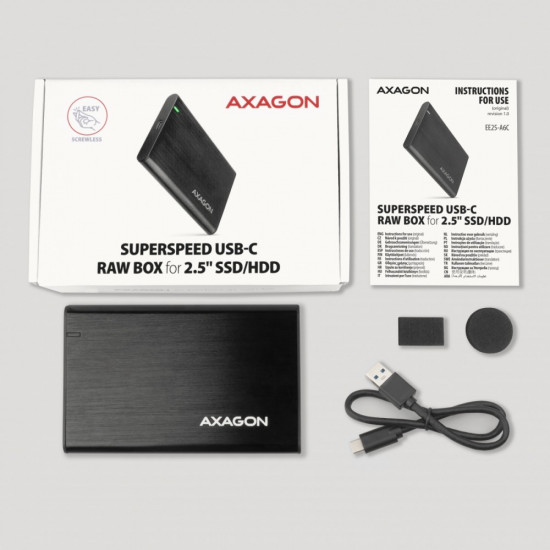 AXAGON EE25-A6C USB-C 3 .2 GEN 1 SATA 6G 2.5inc