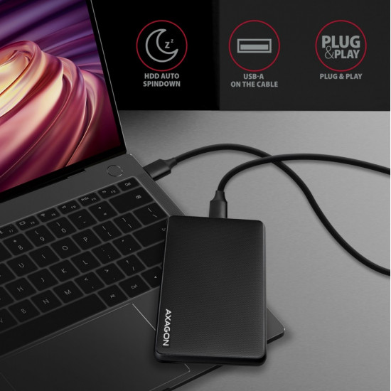 AXAGON EE25-SL, USB-C 3 .2 GEN 1 SATA 6G 2.5inc