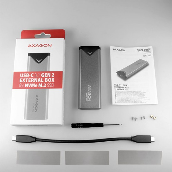 Box EEM2-UG2 USB-C 3.2 Gen 2 - M.2 NVMe SSD 42-80mm