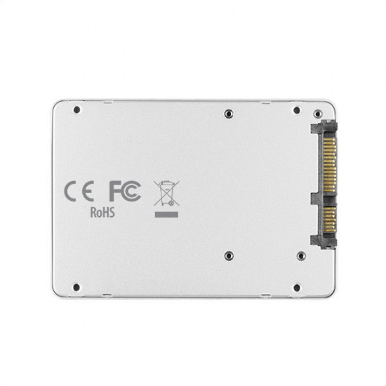 ALU body, RSS-M2SD SATA - M.2 SSD SATA, up to 80mm SSD, silver