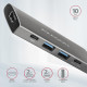 Hub HMC-5G2 2x USB-A + 2x USB-C + HDMI, USB-C 3.2 Gen 2 10Gbps, PD 60W, 13cm USB-C cable