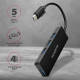 Hub HUE-G1C 4x USB3.2 Gen 1 SLIM, 14cm Type-C cable