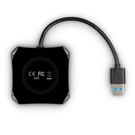 Hub HUE-S1B 4x USB 3.2 Gen 1 QUATTRO Black