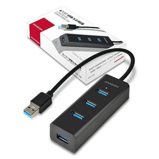 Charging Hub HUE-S2B 4x USB 3.2 Gen 1, MicroUSB Charging Connector