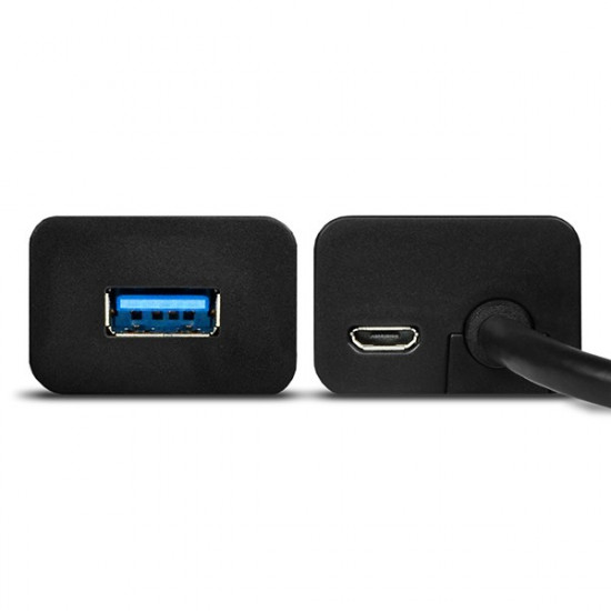 Charging Hub HUE-S2BL 4x USB 3.2 Gen 1 1.2m Cable, MicroUSB Charging