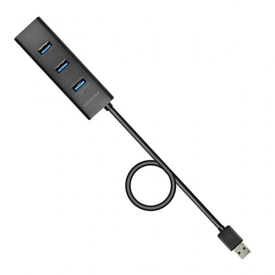 Charging Hub HUE-S2BL 4x USB 3.2 Gen 1 1.2m Cable, MicroUSB Charging
