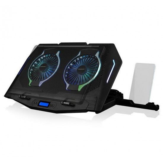 Laptop Cooling Stand CF21 RGB SILENT FAN Black