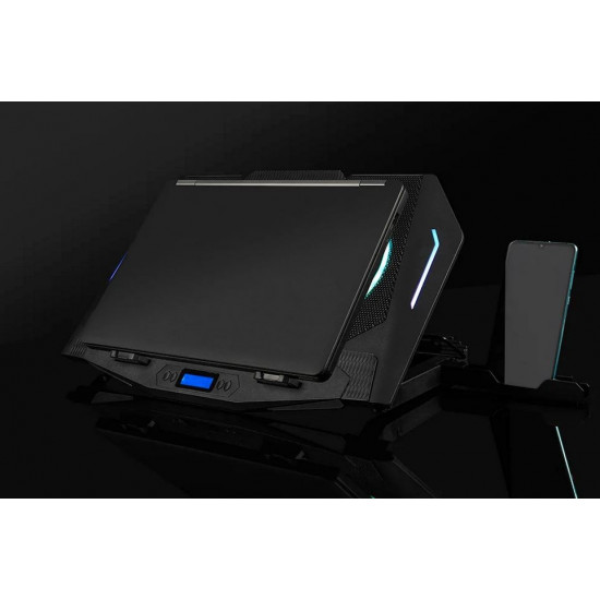 Laptop Cooling Stand CF21 RGB SILENT FAN Black