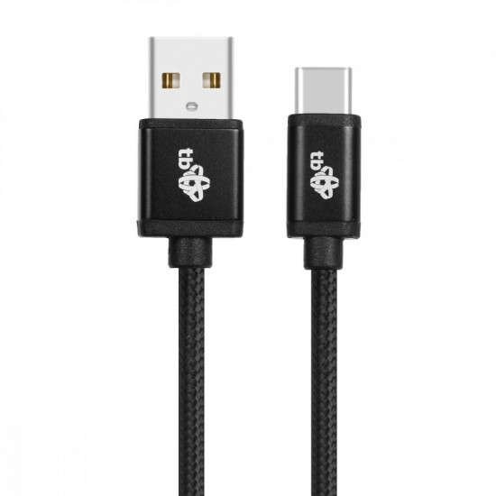 Cable USB - USB C 1.5 m black tape premium