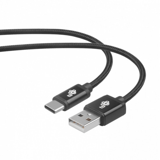 Cable USB - USB C 1.5 m black tape premium