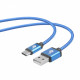 USB - USB C cable 1.5 m blue tape premium