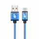 USB - USB C cable 1.5 m blue tape premium