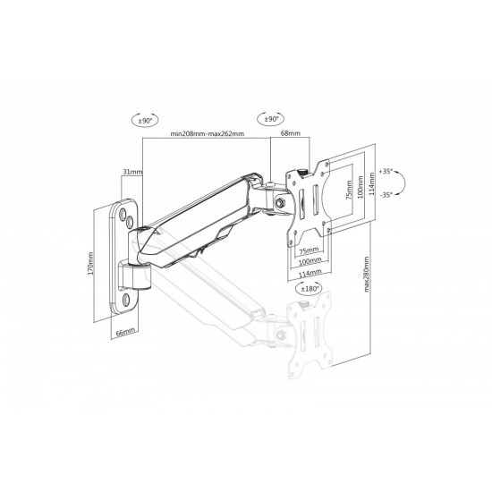 Monitor Wall Mount DA-90396