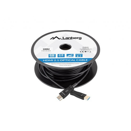 Cable HDMI M/M v2.1 100M 8K black optical AOC