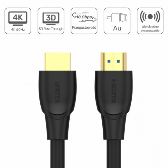 HDMI CABLE HIGH SPEED 2.0 4K 5M C11041BK