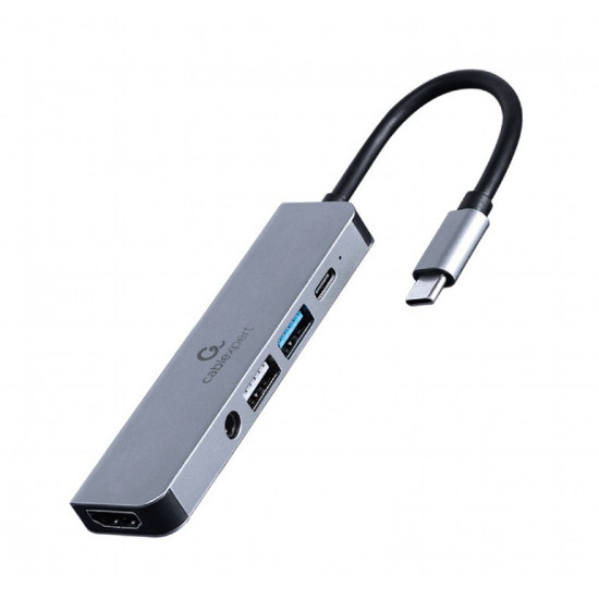 Adapter USB-C 5in1, PD, HDMI, Audio, USB 3.1, USB 2.0